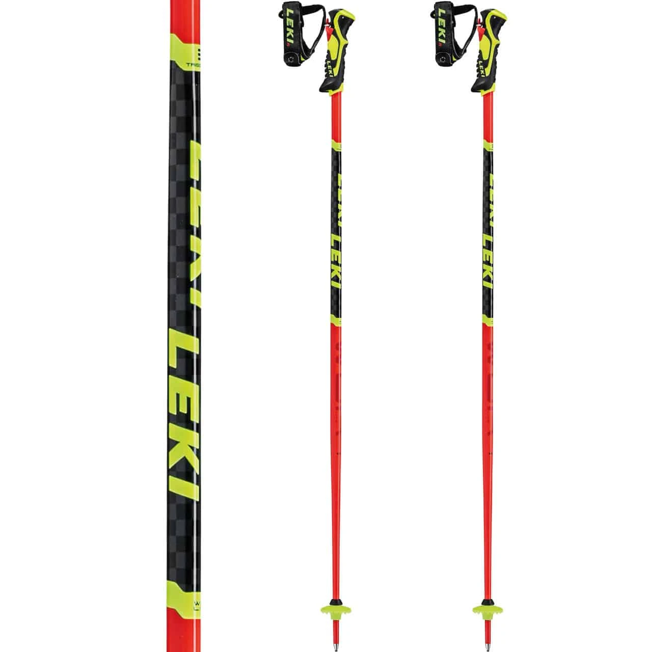 Leki WCR Lite SL 3D Flashred/black/neonyellow (2021/22) 4 Leki WCR Lite SL 3D Flashred/black/neonyellow (2021/22) - immagine 2