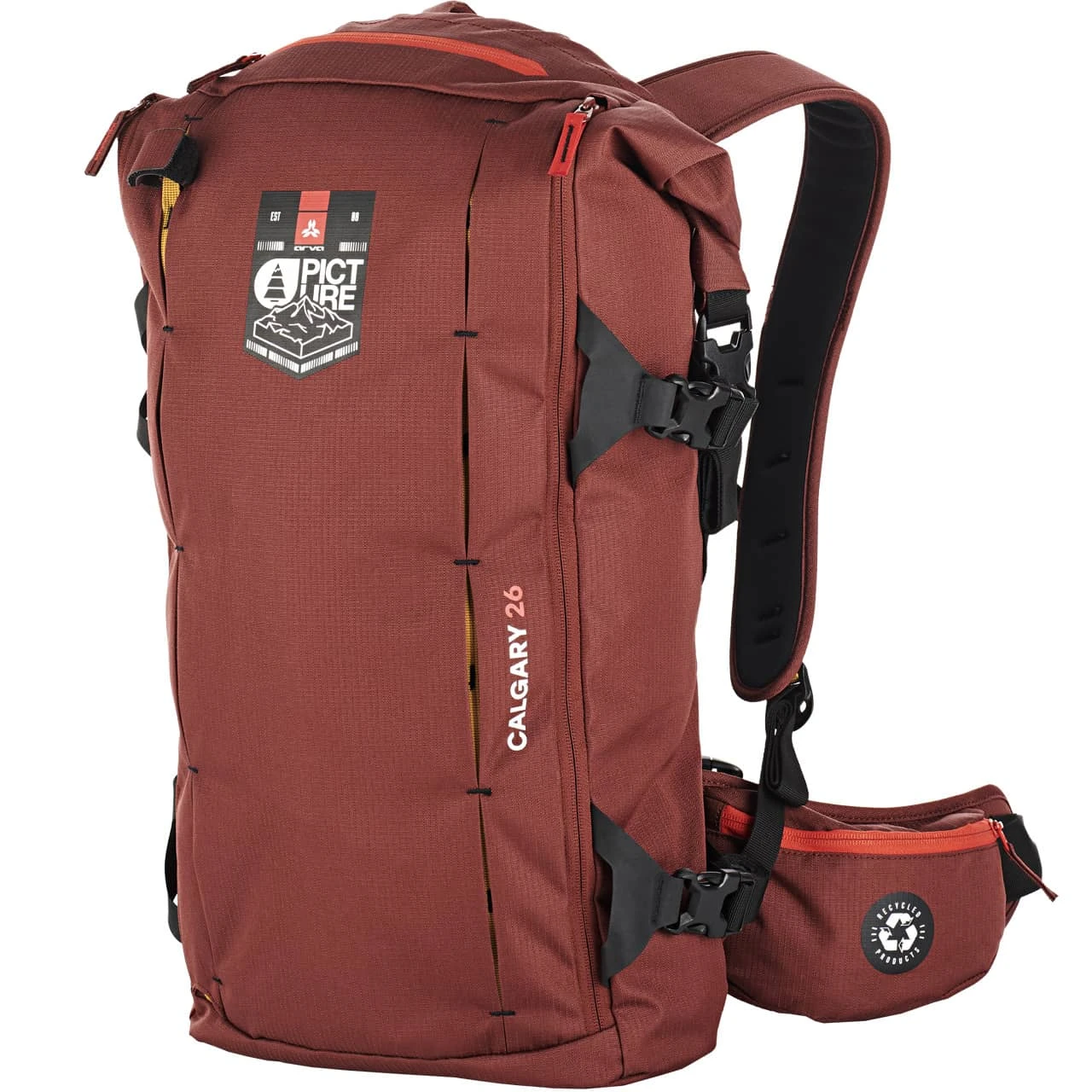 ARVA Backpack Calgary 26 Picture Burgundy 3 ARVA Backpack Calgary 26 Picture Burgundy