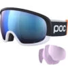 POC Fovea Clarity Comp+ Ura Black/hydro White/spektris Blue + 2 Lenti Di Riserva -Head Sci Negozio 21 fovea clarity comp pl 40442 8452