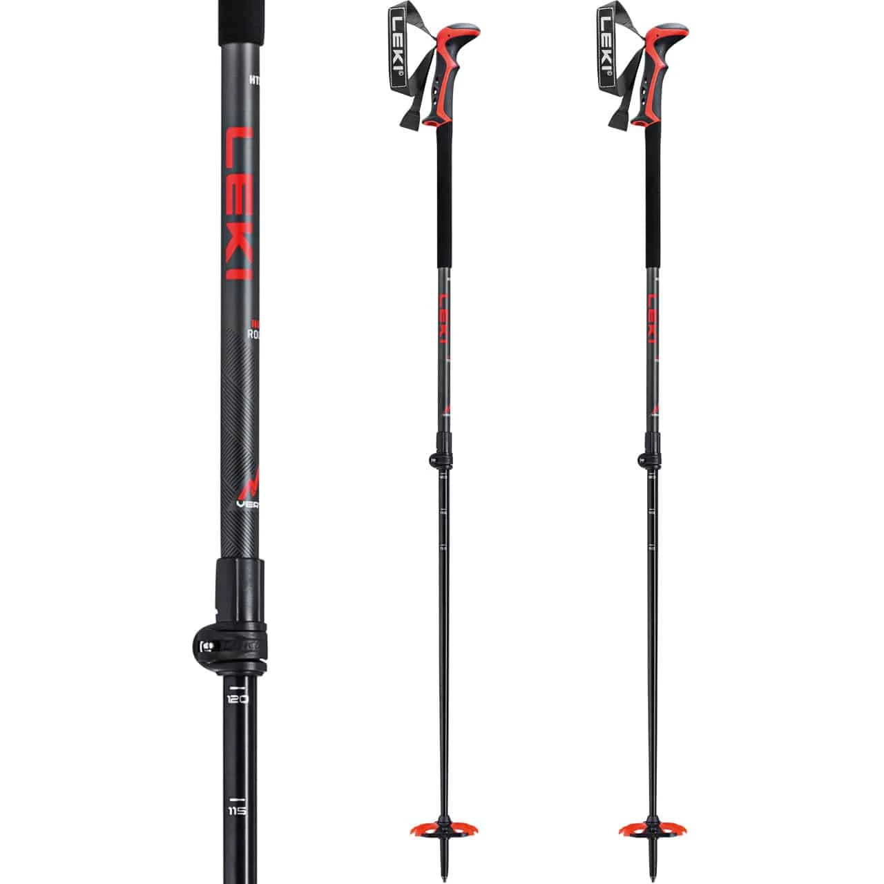 Leki Haute Route 2 Dark Anthra/dark Red/black 4 Leki Haute Route 2 Dark Anthra/dark Red/black - immagine 2