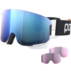 POC Nexal Clarity Comp + Uranium Black/hydrogen White/spektris Blue + 2 Lenti Di Riserva