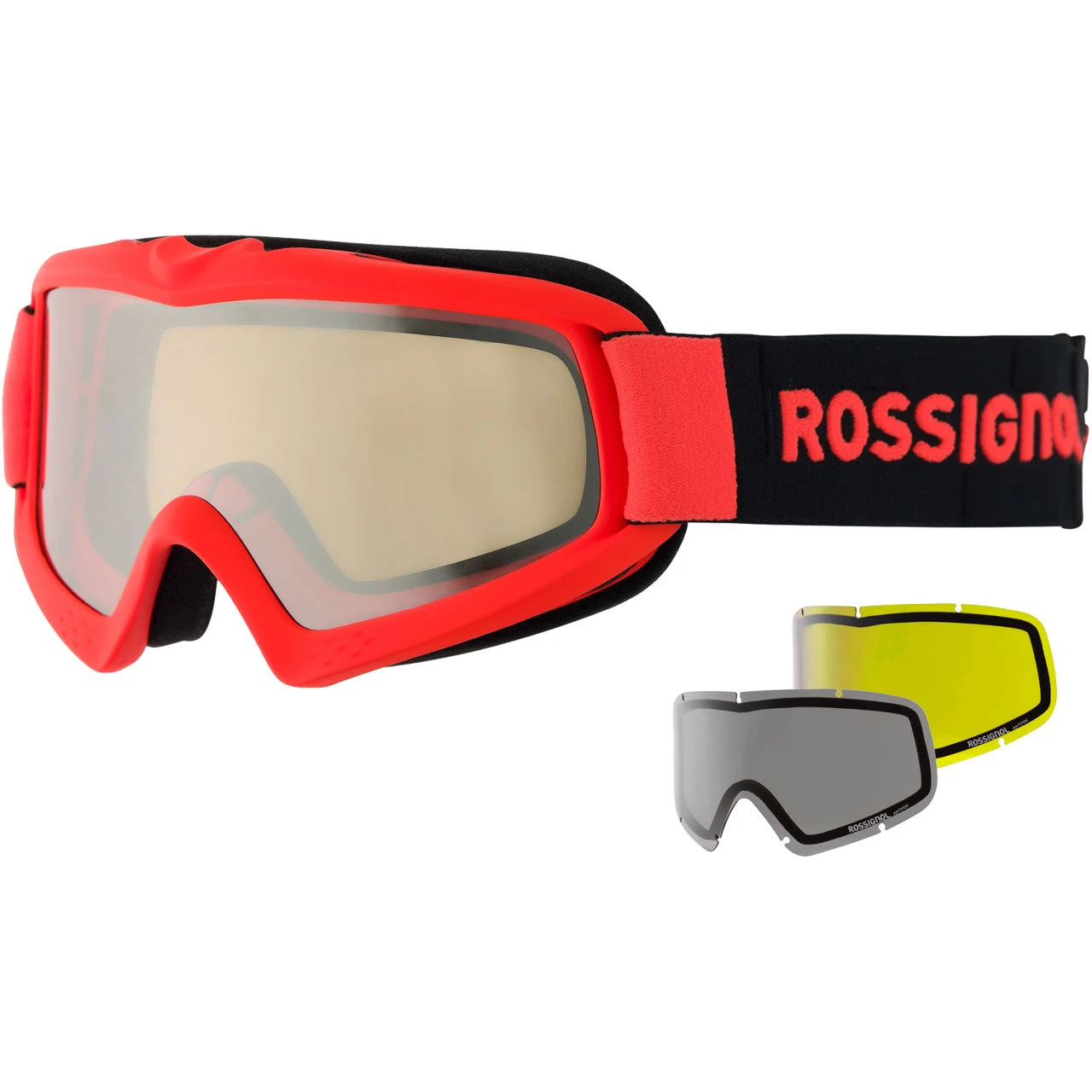 Rossignol Raffish Hero Hot Red + Lentes Di Ricambio 3 Rossignol Raffish Hero Hot Red + Lentes Di Ricambio