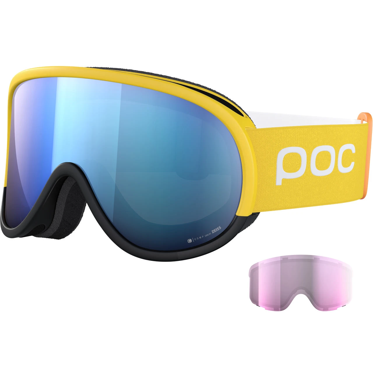 POC Retina Clarity Comp Aventurine Yellow/uranium Black/spektris Blue + Lente Di Riserva 3 POC Retina Clarity Comp Aventurine Yellow/uranium Black/spektris Blue + Lente Di Riserva