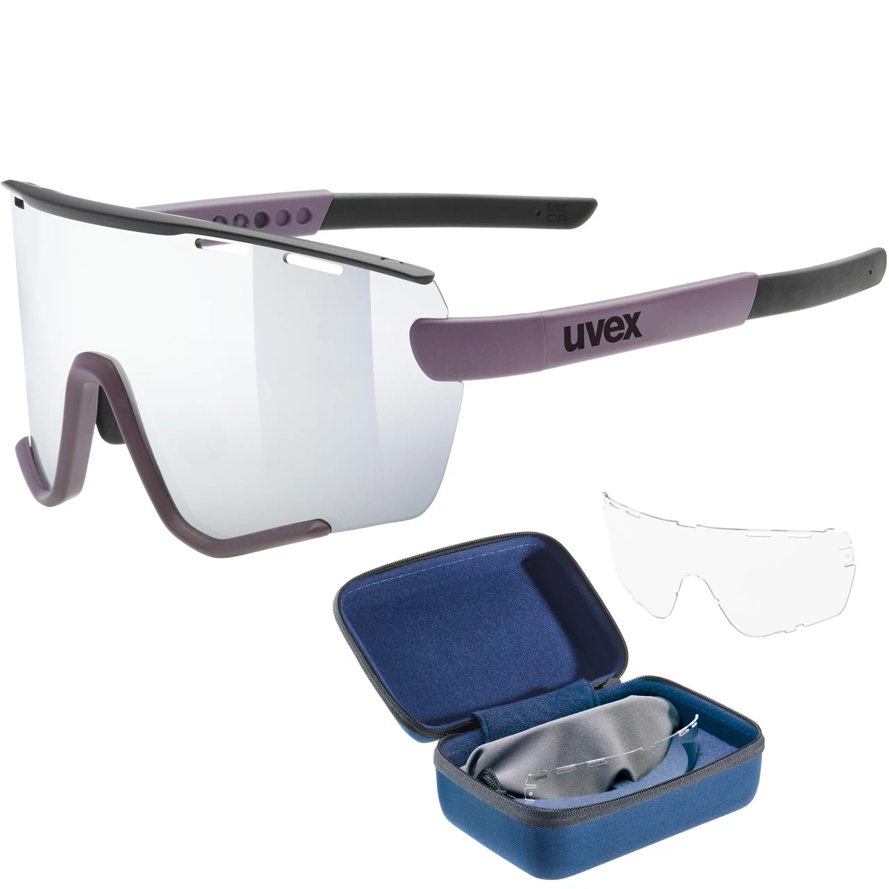Uvex Sportstyle 236 S Set Plum Black Matt / Mirror Silver 3 Uvex Sportstyle 236 S Set Plum Black Matt / Mirror Silver