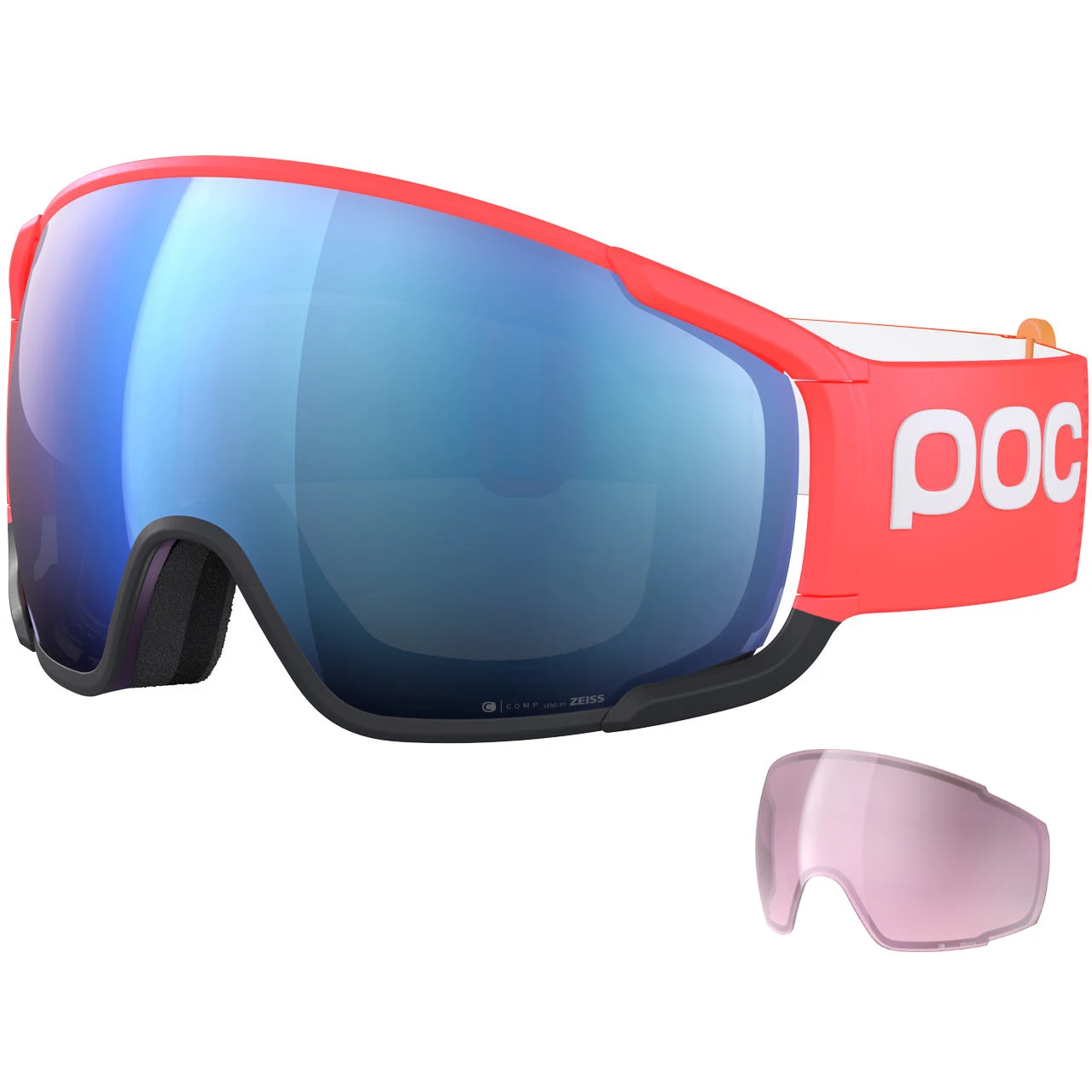 POC Zonula Clarity Comp Flerovium Pink/uranium Black/spektris Blue + Lente Di Riserva 3 POC Zonula Clarity Comp Flerovium Pink/uranium Black/spektris Blue + Lente Di Riserva